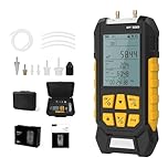 PT530 Manometer Gas Pressure Tester -100 to 300Kpa Digital Dual-Port Fieldpiece Manometer HVAC 10 Units 7 Adapters, Data Locking & Storage with Magnetic Back and Backlit display