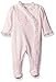 Little Me Baby-Girls Newborn Rosette Heart Footie, Light Pink, 3 Months