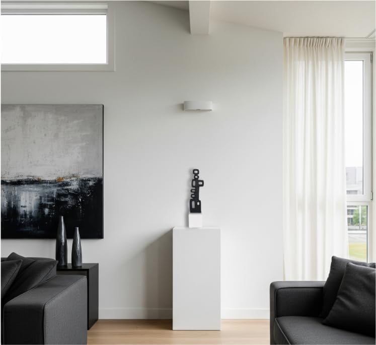 Miniatura 3 de Cruiser's Caché - Escultura geométrica abstracta, aluminio fundido artesanal con acabado antracita negra, base de mármol natural, 13 pulgadas