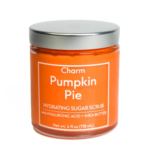 Charm Pumpkin Pie Hydrating Sugar Body Scrub With Hyaluronic Acid And Shea Butter For Dry Skin | Vegan And Natural Ingredients | Gently Exfoliates And Hydrates | 4 Oz #TOP5