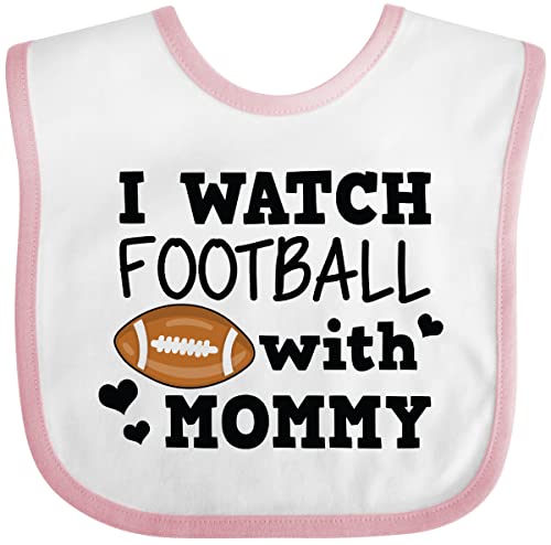 inktastic I Watch Football with My Mommy Baby Bib