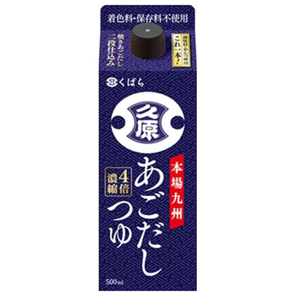 Amazon.co.jp: 久原醤油 あごだしつゆ 500ml紙パック×12本入 : 食品