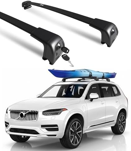 Roof Rack Crossbars for 2016-2027 Volvo XC90 & Hybrid with Flush ...