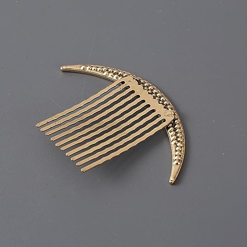 Moesuyum 3Pcs Alloy Vintage Hair Side Combs For Women, Moon Star Retro Rhinestone Metal Hair Clips With Teeth Grip, Clasp Barrettes Pins For Bride Wedding thumb #8