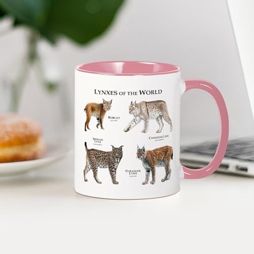 Taza de cerámica de 11 oz con diseño Lynxes of The World miniatura 4