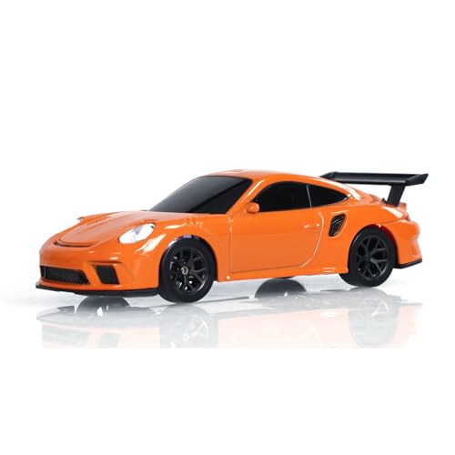 Image of US in Stock, 1 /43 Scale RC Drift Race Vehicle Gyro 4WD R34 Mini Racing Car Ready to Go Mini Remote Control Car High Speed Model for Collection Hobby Gift Boys(Orange)