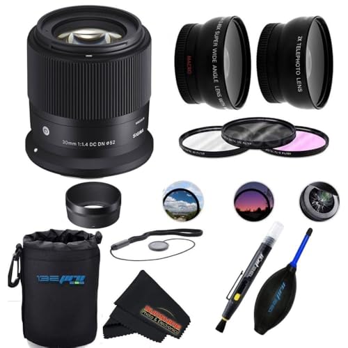 Image of Sigma 30mm f /1.4 DC DN Contemporary Lens (Canon RF Mount)... (Essential Bundle)