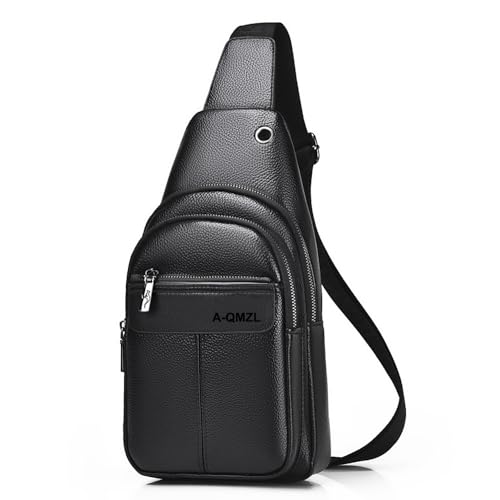 A-QMZL Borsello Uomo Tracolla Zaino Monospalla Uomo Pelle Borsa a Tracolla Uomo Piccolo Impermeabile...