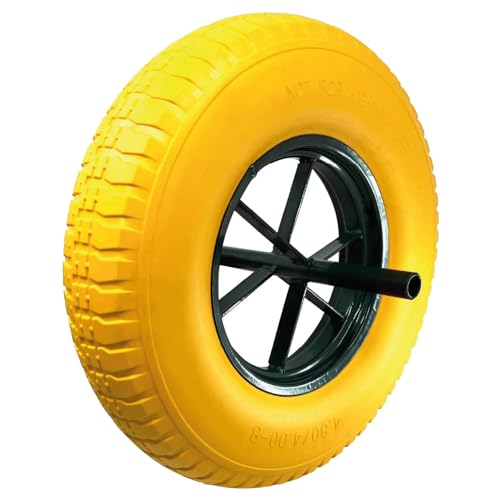 Linxor - Roue increvable pour brouette 38 x 9 cm - Axe 20 mm