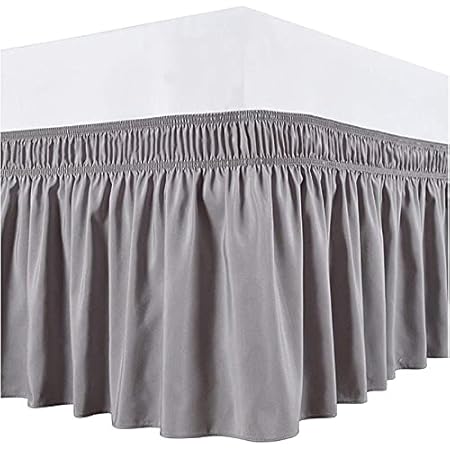 Gonna Letto Pizzo 38 Cm - Giroletto Elastico Tre Lati, Per Letti Singoli/Matrimoniali, Antipolvere - Foto 3