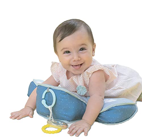 Image of Baby Steps Tummy Time Soft Developmental Pillow for Babies 0-6 Months,Newborns and Infants Fun Play Time On Tummy, Ergonomic Design,Comfortable Tummy Time,with Detachable Ring Toys
