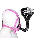 Knebeltrichtermaske, ein Sexspielzeug, das Ihren Partner fesselt. Abnehmbarer Trichter, machen Sie, was Sie wollen