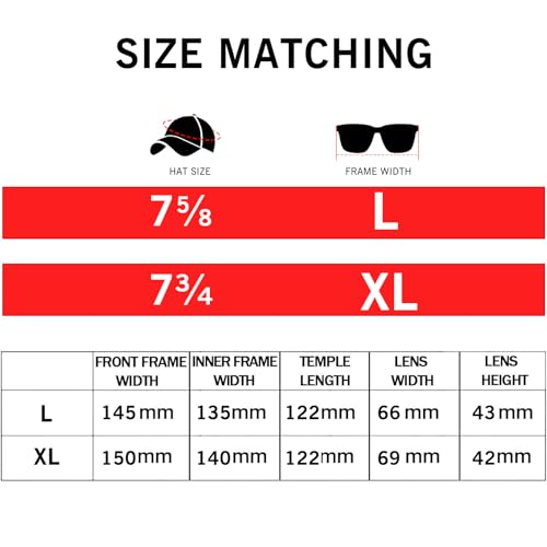 Image of MAXJULI Z87 Sunglasses for Big Heads Men TR90 Ultralight UV400 Protection Glasses (Black /Super Dark)
