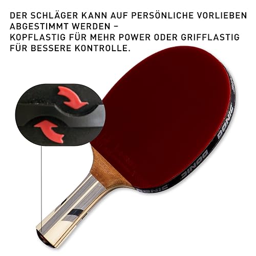 Image of Schildkrot Donic Wood Waldner 3000 All-Rounder Table Tennis Racket /Bat Weight - 90 Grams, Multicolour