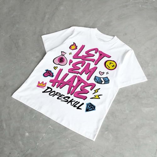Image of DopeSkill Graphic Tee Streetwear Hip Hop Hypebeast Unisex T-Shirt Sneaker Colour Matching Shirts Inspired Motivation Quotes