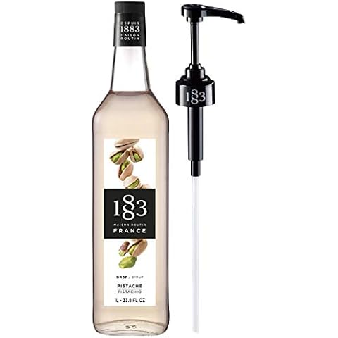 Routin 1883 Premium Pistachio Syrup with Pump Cover