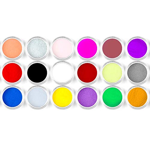 Yushu DIY Epoxy Handwerk Making Tools Shiny Powder Luminous Shine Pailletten Filler, Shiny Dust Set Nail Art Decoration…