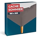 Wrappybag Cache Sommier 180 x 200 – Modernise et protège sommier – Couleur Taupe - 6 ...