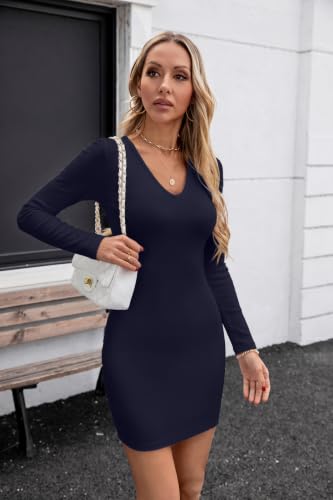 Image of Valiamcep Womens Sleeveless Bodycon Mini Dress Summer Tank Dresses | V Neck,Rib Knit,stretch soft fabric,bodycon,slim fit,sleeveless,summer,Basic,casual daily,dating,club,cocktail