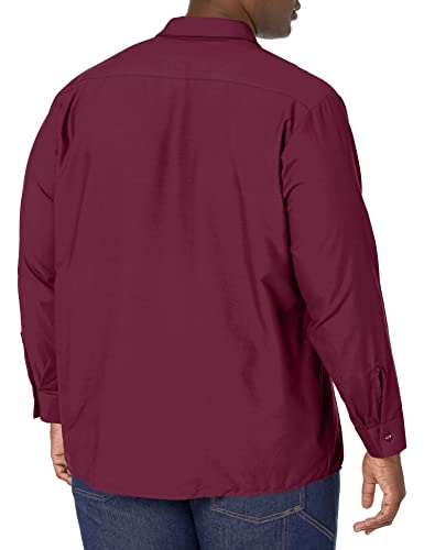 Image of Red Kap Men's Long Sleeve Industrial Work Shirt | Moisture Wicking Button Up, Wrinkle Resistance Fights Fading & Stains