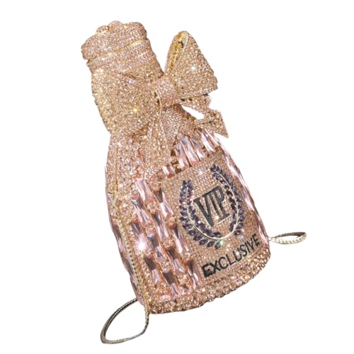 Sac de soirée bouteille de champagne avec strass minaudière mariage pochette cérémonie