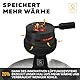 M. ROSENFELD Smokebox Shisha Kopf - Heat Management Shisha Sieb Aufsatz Mit Doppelring-boden, Windschutz, Spart Shisha Kohle Für Alle Gängigen Köpfe Geeignet Shisha Phunnel Kopf Schwarz