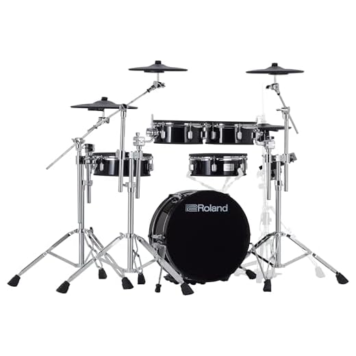 Roland VAD307 V Acoustic Design Space-Saving Drum Kit with Shallow-Depth Shells, Updated TD-17 Module, Thin Cymbals