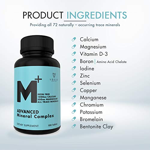 Vogue Nutrition T-MMN01 Chelated Multi Mineral Supplement With Zinc, Calcium & Magnesium For Immune Support thumb #3