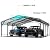 SUNLEI 20'x20'x9.7' Metal Carport for 2 Cars, Heavy Duty Metal Carport with Galvanized Steel Roof and Frame, Upgraded Extra Tall Garage for Bass Boats, Pickup, Trucks and Tractors