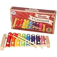 A2Z 4 Kids Girls Boys Xylophone Children Educational Musical Xylophone Baby Musical Instument Toys Kids Rainbow 8-Note Glockenspiel Wooden Frame Xylophone With 2- Mallets Montessori Birthday Gift
