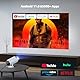 [Android11.0] Mini Beamer 4K mit WiFi6 und Bluetooth5.0, Tragbarer Beamer klein mit 220°-Dreh,Automatischer Trapezkorrektur, intelligenter Heimkino Projektor für iPhone/PC/Mac/Switch