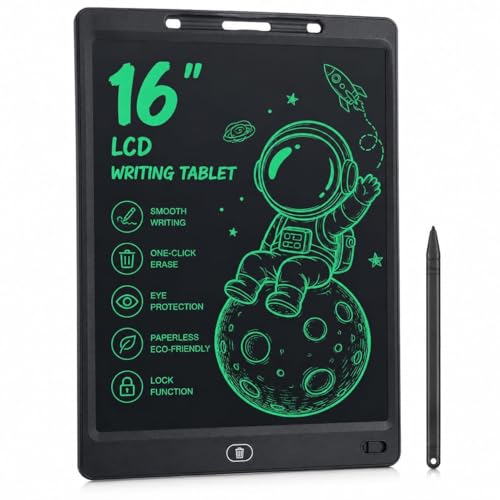 Image of Ridit Enterprises & Co 16 inch LCD Writing Tablet for Kids & Adults | Paperless Electronic Writing Board | One-Touch Erase | Lock Screen | Stylus Included