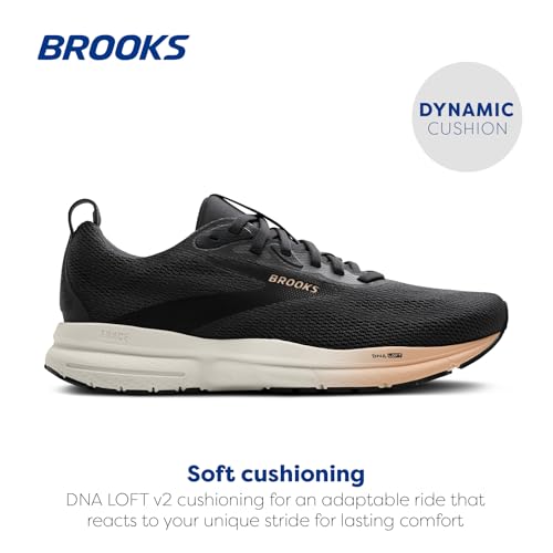 Brooks Women’s Trace 4 Neutral Running Shoe - Ebony/Black/Almond - 9 Medium