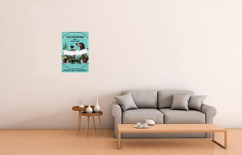 Vintage Dachshund Are You Pooping Metal Tin Sign 812inch Retro Dogs Tin Room Door Sign Tin Painting Art Plaque Poster Wall Decor For Home Bathroom Clu
