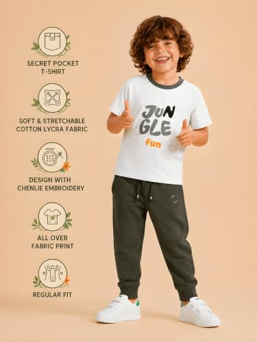 Image of Pilolo Kids Soft Cotton Lycra Pocket T-Shirt for Boy