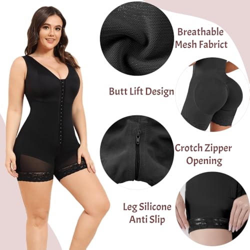 Fajas Colombianas Shapewear for Women Tummy Control Bodysuit Body Shaper Tummy Control Butt Lifter3