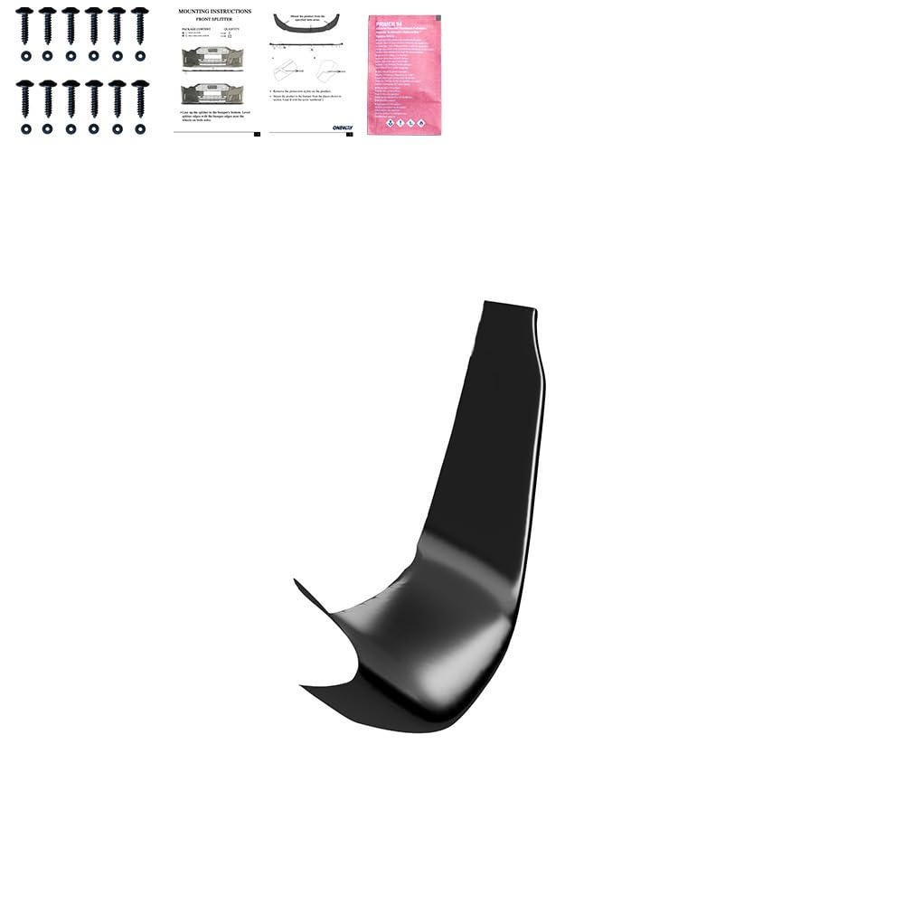 Frontflaps kompatibel mit BMW M4 F82 / M3 F80 2014-2021 Schwarz Glänzend