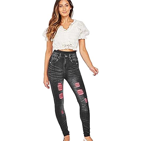 Xpose High Waist Ripped Lace Jeggings Cover
