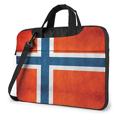 Preisvergleich Produktbild Norwegen Flag Laptoptasche Umhängetasche Computertasche Aktentasche geneigte Umhängetasche