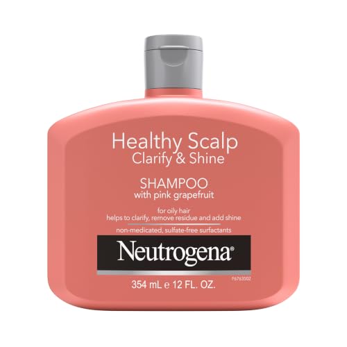 Neutrogena Healthy Scalp Pink Grapefruit Shampoo for Oily Hair & Scalp, 12 fl oz