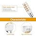 DiCUNO E12 LED Bulb 4W (40W Equivalent), Warm White 3000K Non-dimmable Candle Base Light Bulbs for Ceiling Fan, Chandelier, Indoor Decorative Lighting 6 Packages