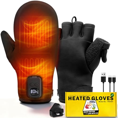 Gants chauffants pour homme et femme, l'accessoire idéal contre le grand froid