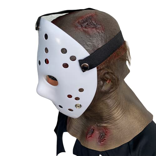 Teenage Rotting Hood Masker, Jason, Halloween, Crystal Lake Killer, Open gezicht - Image 5
