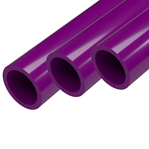 FORMUFIT PVC Pipe 1-1/4", 40"L, purple, 3-pack