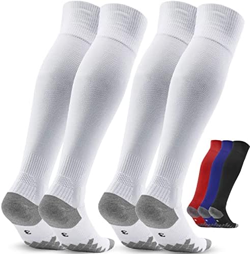 Northdeer Fußballsocken Kinder Herren Stutzen 2 Paar - Fußballstutzen Stutzenstrumpf EU 27-46 – Sportsocken Trainingssocke Sockenstutzen - für Fußball, Laufen, Training