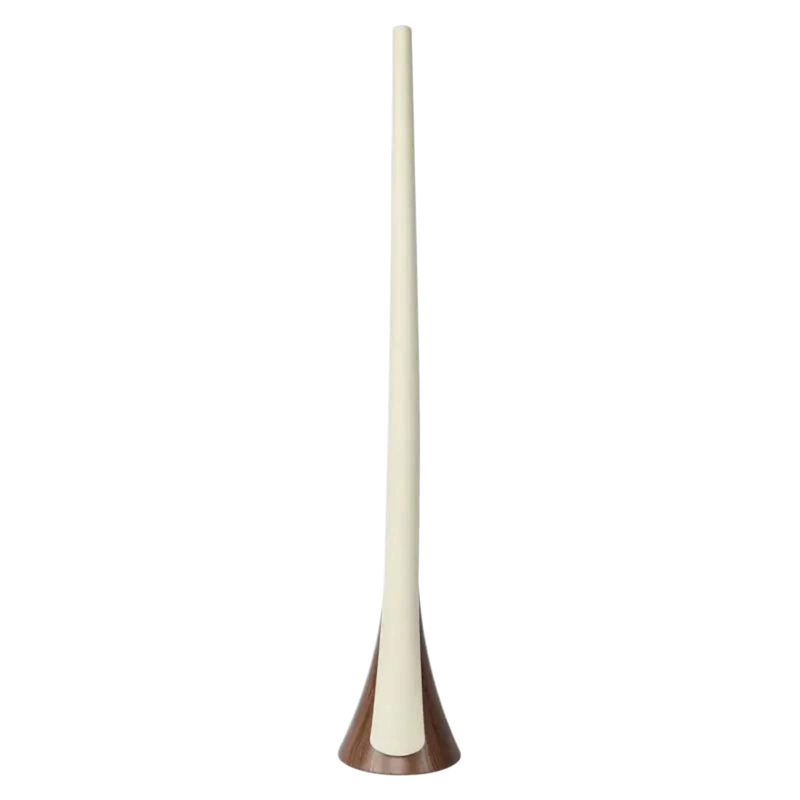 Calzador Largo autónomo de 63cm, sacabotas Vertical con Base Nogal, ayudante ergonómico para Personas Mayores y Embarazadas sin agacharse,Beige
