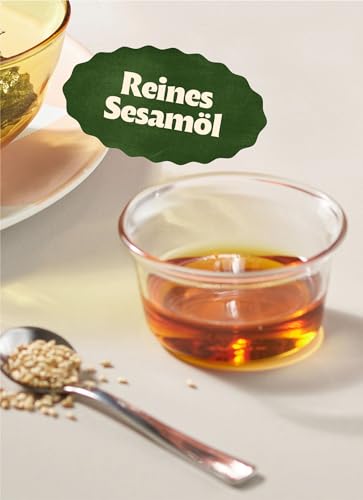 Bibigo Sesamöl – Kaltgepresstes Öl aus hochwertigen, gerösteten Sesamkörnern – Ideal für Salate, Nudeln oder gebratene Reisgerichte – 1 x 500 ml