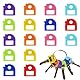 16 Stück Schlüsselkappen,Schlüsselmarkierung,Schlüsselkappen Eckig,Schlüsselkappe,Key Caps,8 Farben zur Einfachen Identifizierung der Haustürschlüssel.