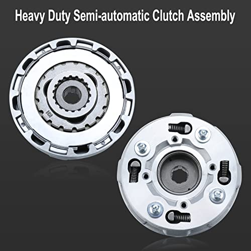 AuInLand Clutch Assembly 18 Teeth Fits For Auto 50cc-125cc Engine Motorcycle Dirt Bikes ATV Go Kart - Thumbnail 5