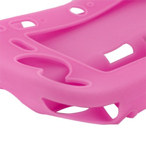 Skque Silicone Gel Protection Case Cover for Nintendo Wii U Gamepad, Pink